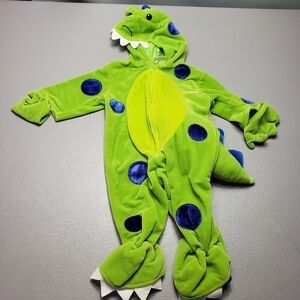 Miniwear babys green and blue dinosaur Halloween costume size 3-6 months